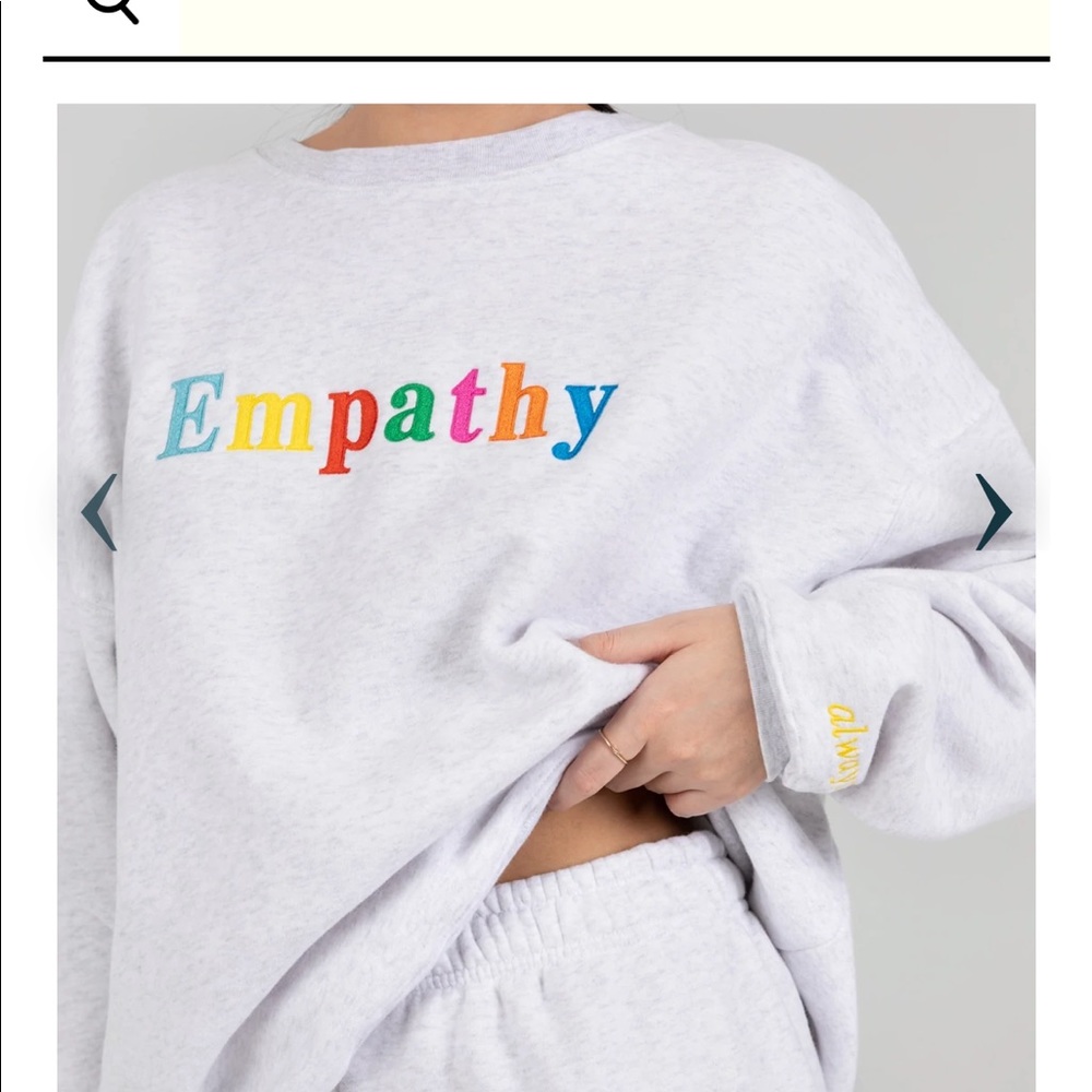 Empathy always crewneck